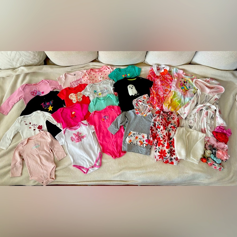 6-9M baby girl clothes bundle